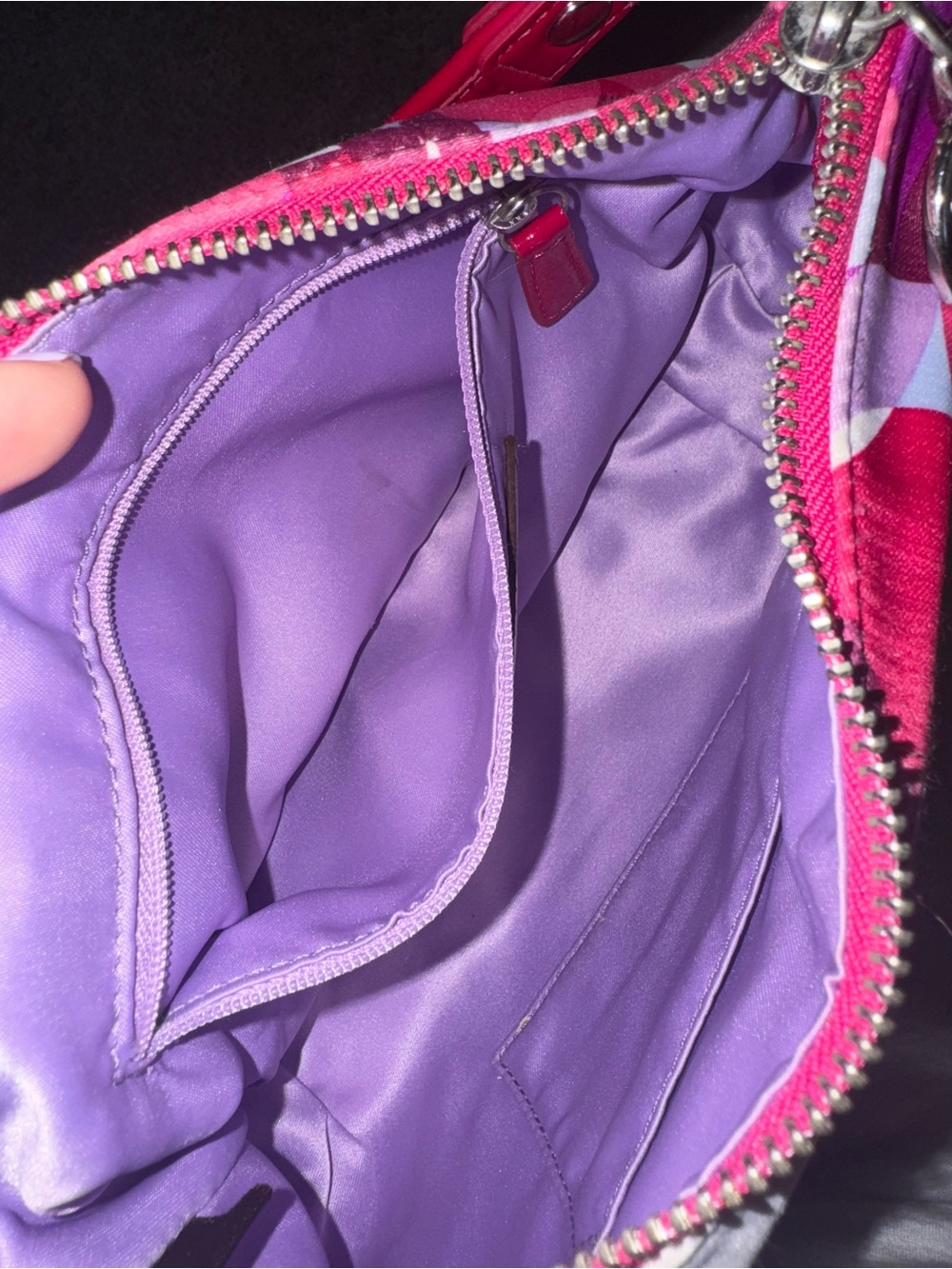 Coach Pink Multi-Pattern Shoulder Bag - Picture 5 of 7